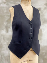 Load image into Gallery viewer, Como Tailored Waistcoat - Black