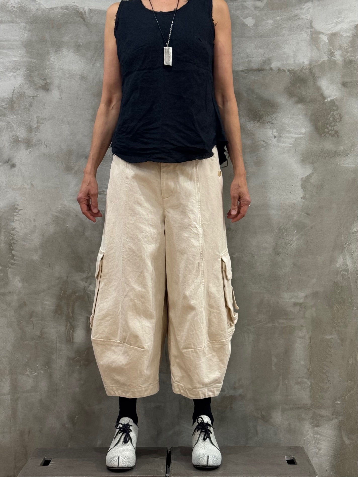 The Sicily Pants - Creme Denim