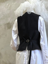 Load image into Gallery viewer, Como Tailored Waistcoat - Black