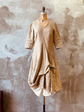 Load image into Gallery viewer, Poet&#39;s Dress - Ecru Vintage Stripe