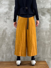 Load image into Gallery viewer, The Palazzo Pants - Mustard Linen