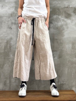 The Palazzo Pants - Ecru Linen