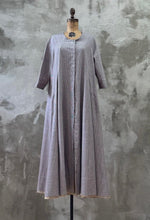 Load image into Gallery viewer, Sonia Coat Dress - Blue Pinstripe