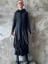 Load image into Gallery viewer, Hoodie Dress - Herringbone Wool