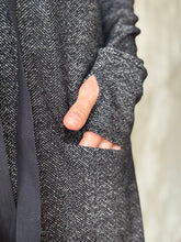 Load image into Gallery viewer, Hoodie Dress - Herringbone Wool