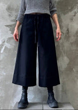 Load image into Gallery viewer, The Winter Palazzo Pants - Black Wool