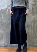 Load image into Gallery viewer, The Winter Palazzo Pants - Navy Wool