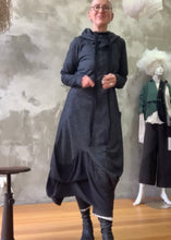 Load image into Gallery viewer, Hoodie Dress - Chevron Wool