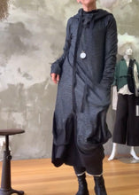 Load image into Gallery viewer, Hoodie Dress - Chevron Wool