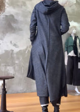 Load image into Gallery viewer, Hoodie Dress - Chevron Wool