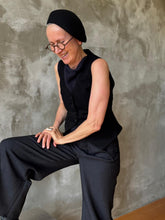 Load image into Gallery viewer, The Ravello Pants - Charcoal Houndstooth Wool