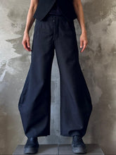 Load image into Gallery viewer, The Ravello Pants - Charcoal Houndstooth Wool